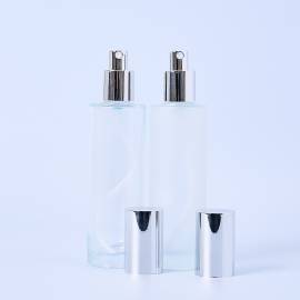 100ml Bottles With Silver Pumps & Lids