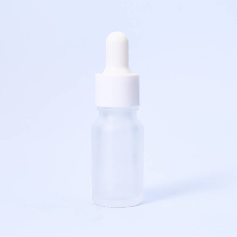 10ml Frosted Dropper Bottle With White Pipette - Box of 10