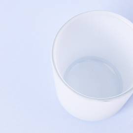 9cl Matte White Candle Glass - Box of 6