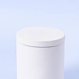White Concrete Candle Jar With Lid Available at Supplies For Candles ™