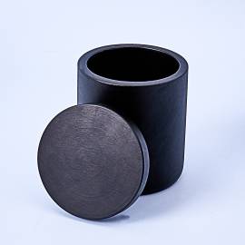 Black Concrete Candle Jar With Lid Available at Supplies For Candles ™