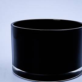 55cl Gloss Black Candle Glass - Box of 6