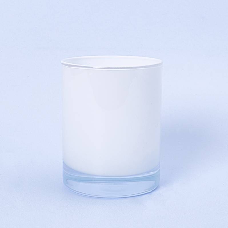 30cl Gloss White Candle Glass - Box of 6
