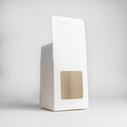 30cl White Candle Box With Window