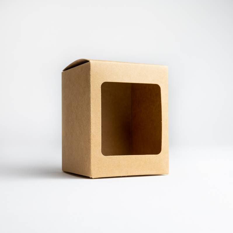 20cl Kraft Candle Box With Window