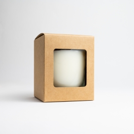 30cl Kraft Candle Box With Window