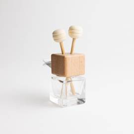 Clear Wooden Car Diffuser with Diffuser Sticks- Bag of 10