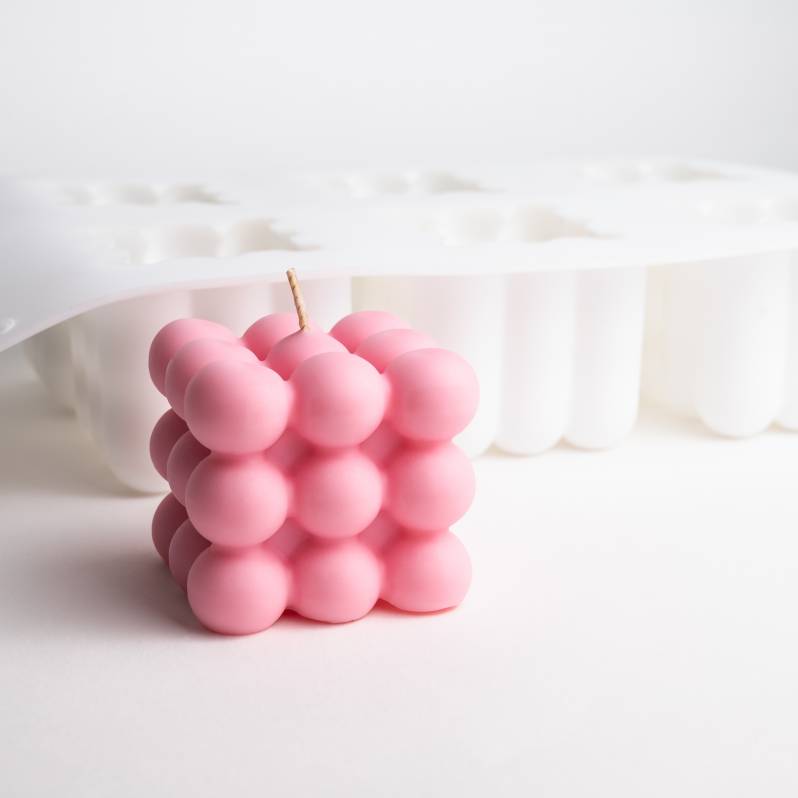 Silicone Large Bubble Candle Mould - Tray of 6