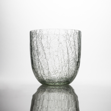 Clear Crackled Glass - Box of 6