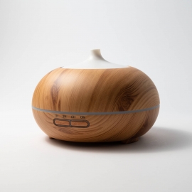 Round Light Wood Electric Diffuser