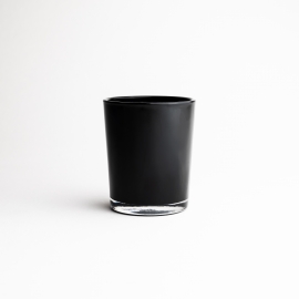 9cl Gloss Black Candle Glass- Box of 12