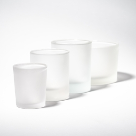 20cl Frosted Candle Glass - Box of 12