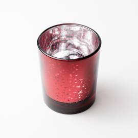 30cl Red Sparkle Candle Glass - Box of 12