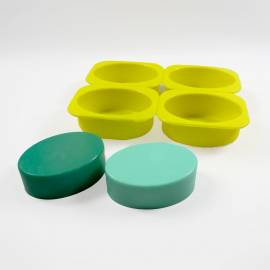 Oval Mould, Silicone, Set Of 4