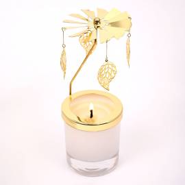 Rotating 20cl Candle Carousel - Leaves | Available at Supplies For Candles ™