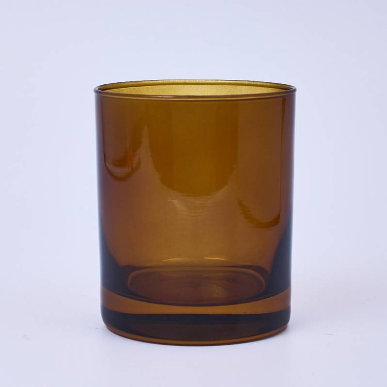 30cl Amber Candle Glass