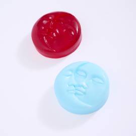 Sun & Moon Face Mould, Silicone, Set of 4 - Finished Product