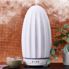 Electric White Ceramic Diffuser - Tall Waves