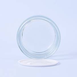 200ml Clear Glass Container & Silver Lid - Box of 6