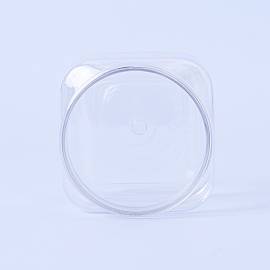 150ml Square PET Container & White Lid - Box of 6