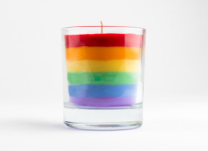 Looking up for inspiration: How to make a rainbow candle