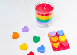 How To Make A Rainbow Candle & Wax Melt