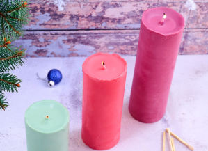 How To Make Rustic Pillar Candles